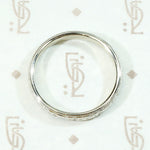 Ring of Flowers White Gold Wedding Band