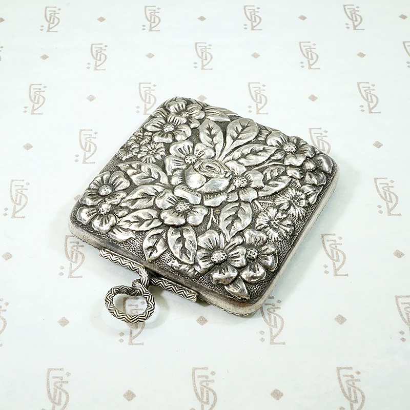 Mysterious & Romantic Edwardian Silver Mirror Pendant