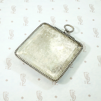 Mysterious & Romantic Edwardian Silver Mirror Pendant