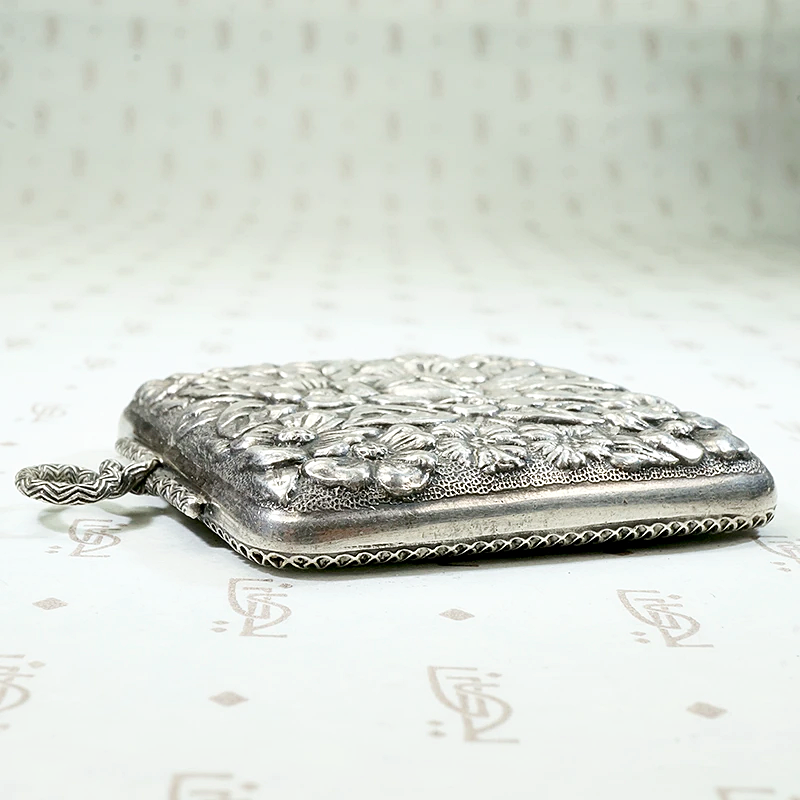 Mysterious & Romantic Edwardian Silver Mirror Pendant