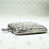 Mysterious & Romantic Edwardian Silver Mirror Pendant