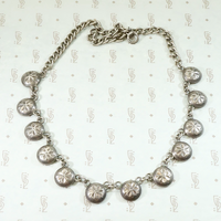 Engraved Silver Necklace Signed Newman's Reno Silver Shop
