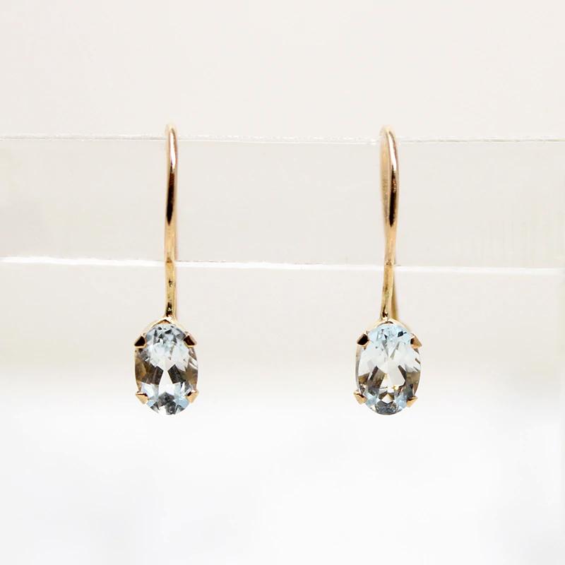 Light & Breezy Aquamarine Ear Bobs