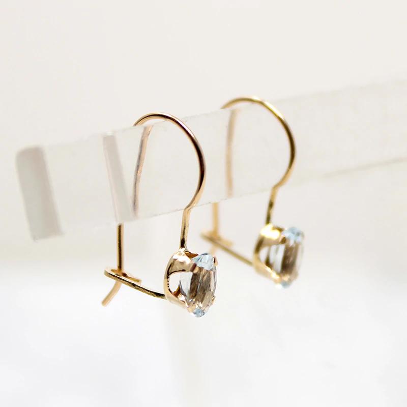 Light & Breezy Aquamarine Ear Bobs
