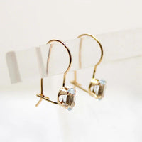 Light & Breezy Aquamarine Ear Bobs