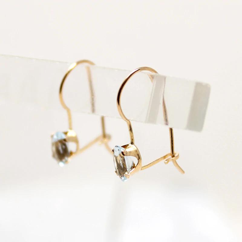 Light & Breezy Aquamarine Ear Bobs