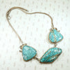 Bold Natural Turquoise in Sterling Silver Necklace