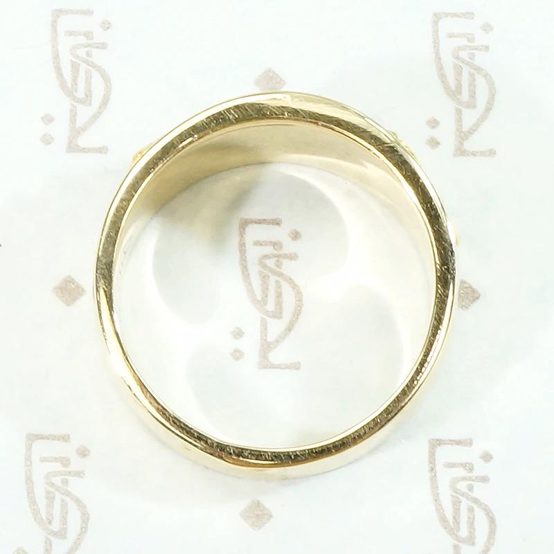 Luxurious Gold Nugget Deco Era Mens Band