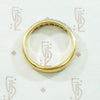 Old Mine Diamond Wedding Band in Platinum & Glossy Gold