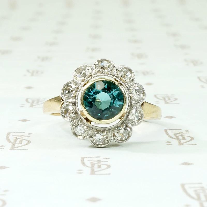 Dazzling Daisy Halo Ring with Zircon