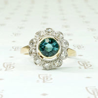 Dazzling Daisy Halo Ring with Zircon