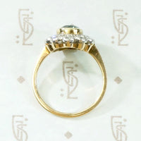 Dazzling Daisy Halo Ring with Zircon