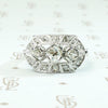 Hybrid Beauty 1940s Ring with Victorian Diamonds