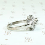 Hybrid Beauty 1940s Ring with Victorian Diamonds