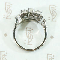 Hybrid Beauty 1940s Ring with Victorian Diamonds