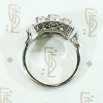 Hybrid Beauty 1940s Ring with Victorian Diamonds