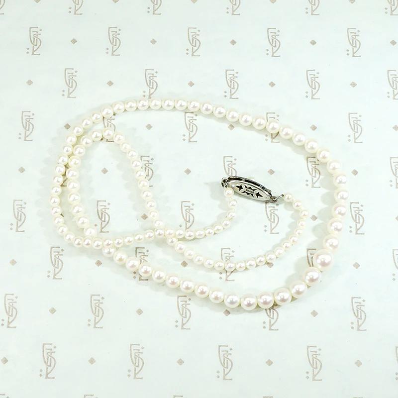 Princess Length Graduated Pearls with Pearl-Set Clasp