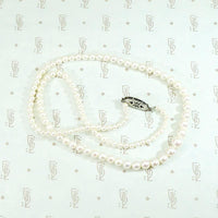 Princess Length Graduated Pearls with Pearl-Set Clasp
