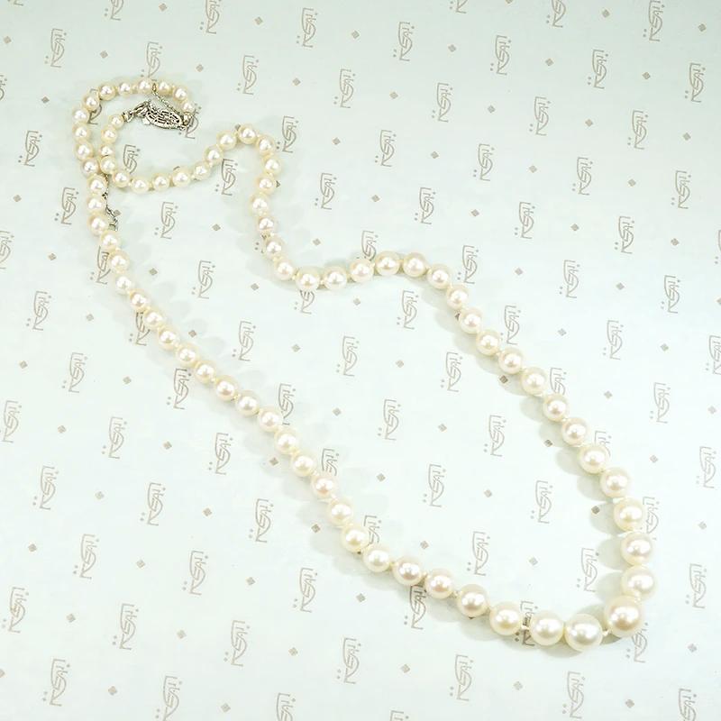 Glowing Matinee Length Strand of Vintage Pearls