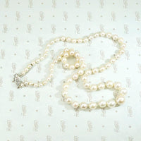 Glowing Matinee Length Strand of Vintage Pearls