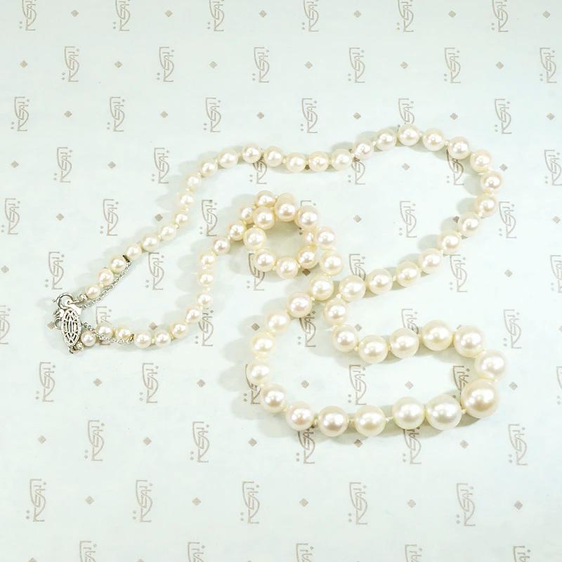 Glowing Matinee Length Strand of Vintage Pearls