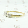 Marvelous Old Mine Cut Diamond Edwardian Wedding Band