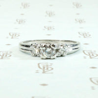 Sweetly Sophisticated 1940s Diamond Engagement Ring