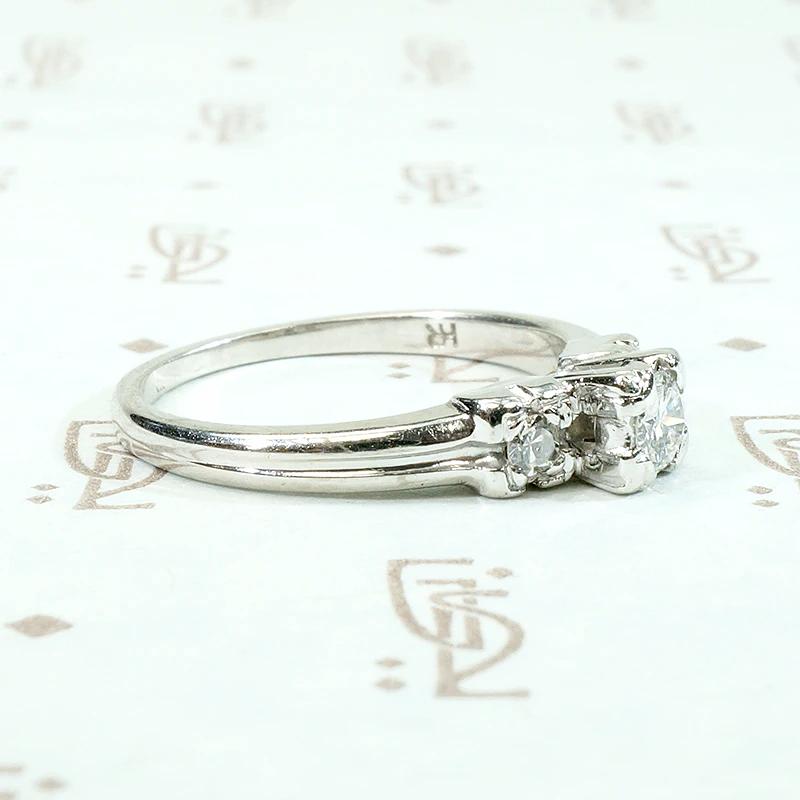 Sweetly Sophisticated 1940s Diamond Engagement Ring