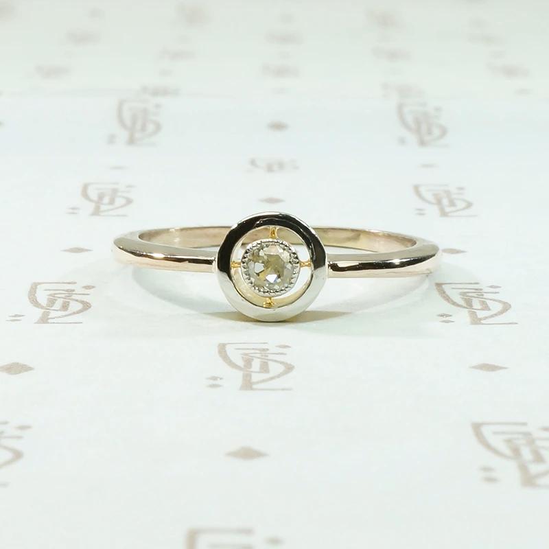 Elegant Edwardian Halo Ring with Old Mine Cut Diamond