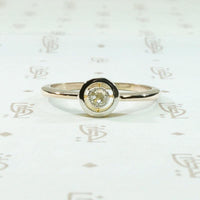 Elegant Edwardian Halo Ring with Old Mine Cut Diamond