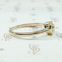 Elegant Edwardian Halo Ring with Old Mine Cut Diamond