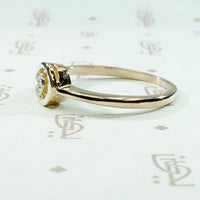 Elegant Edwardian Halo Ring with Old Mine Cut Diamond
