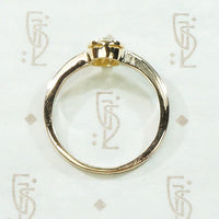 Elegant Edwardian Halo Ring with Old Mine Cut Diamond