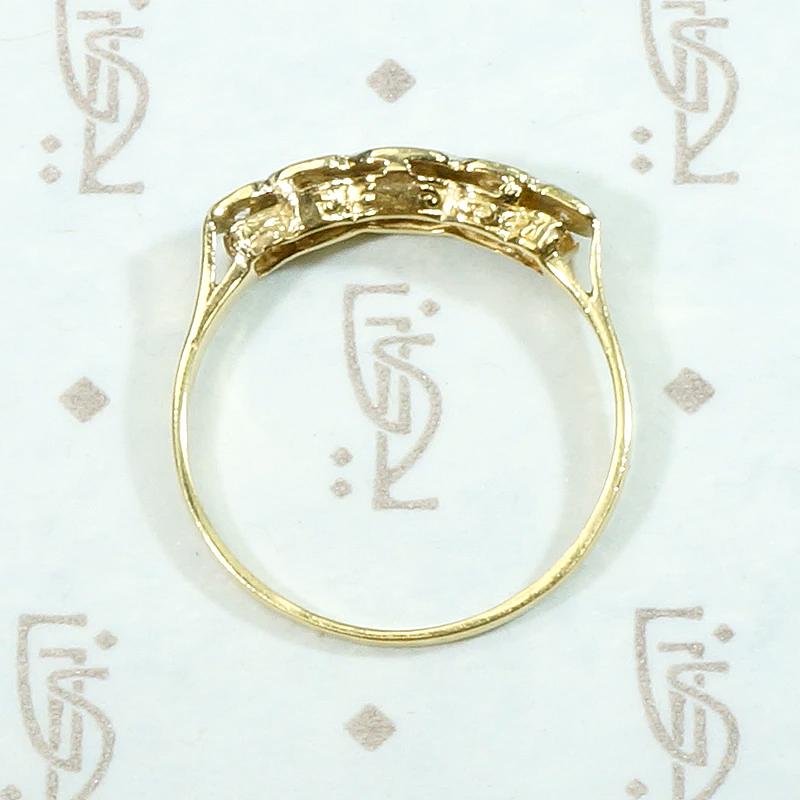 Victorian Platinum & Gold Five-Stone Diamond Band