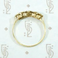 Victorian Platinum & Gold Five-Stone Diamond Band