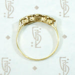 Victorian Platinum & Gold Five-Stone Diamond Band