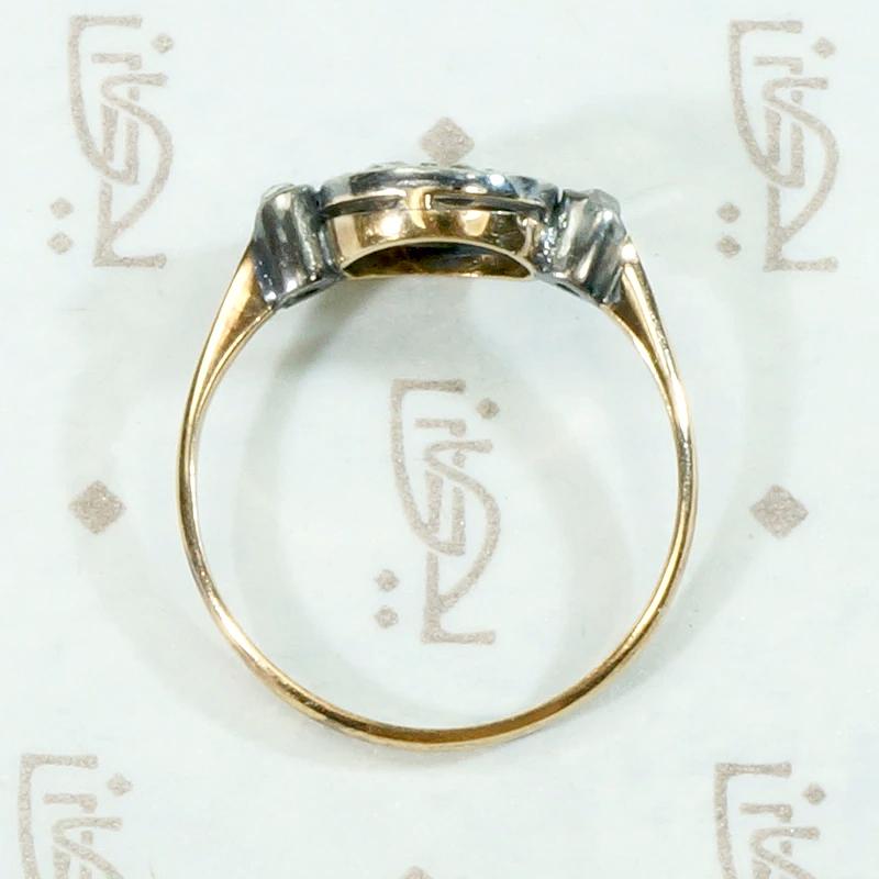 Delightfully Organic Rose Cut Diamond Cluster Ring
