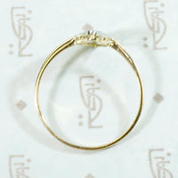 Rose Cut Diamond Spangled Navette Ring