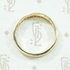 Mid Century Diamond Wedding Band in Sleek Gold