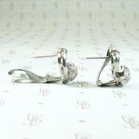 Luxe & Lively Diamond Retro Earrings in Platinum