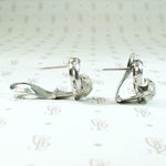 Luxe & Lively Diamond Retro Earrings in Platinum