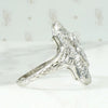 Gossamer Platinum Filigree Ring with Diamonds