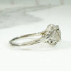 Floral Filigree Diamond Engagement Ring