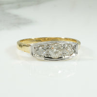 Elegant Edwardian Band with Quirky Old Mine Diamonds
