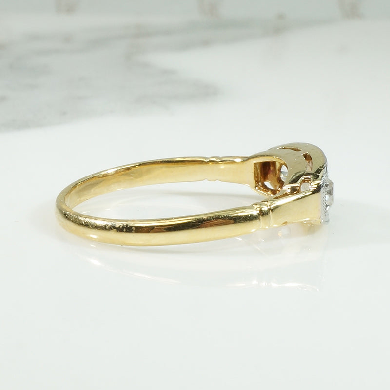 Elegant Edwardian Band with Quirky Old Mine Diamonds
