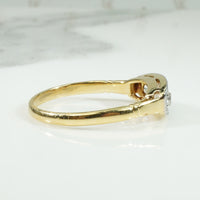 Elegant Edwardian Band with Quirky Old Mine Diamonds