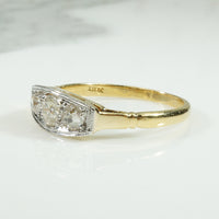 Elegant Edwardian Band with Quirky Old Mine Diamonds