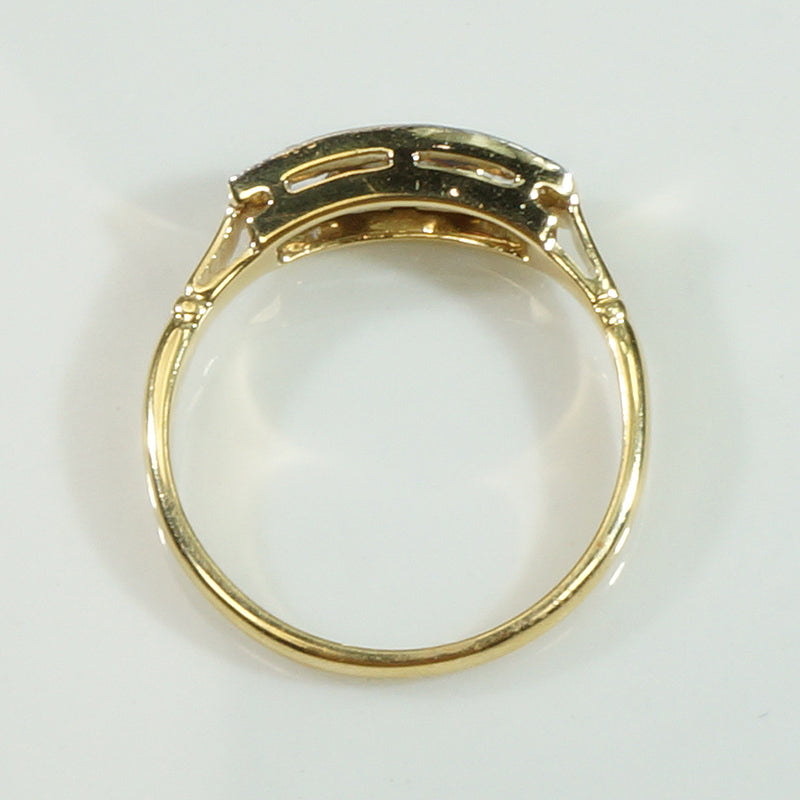 Elegant Edwardian Band with Quirky Old Mine Diamonds