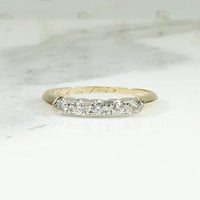 Darling Diamond Two Tone Wedding Band