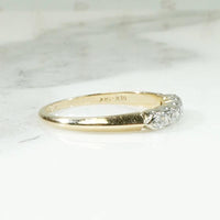 Darling Diamond Two Tone Wedding Band